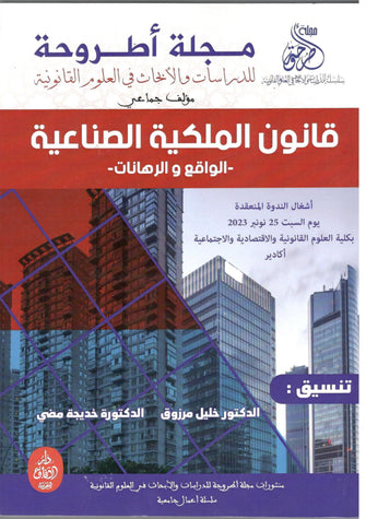 قانون الملكية الصناعية  (  الواقع و الرهانات ) - خليل مرزوق / خديجة مضي